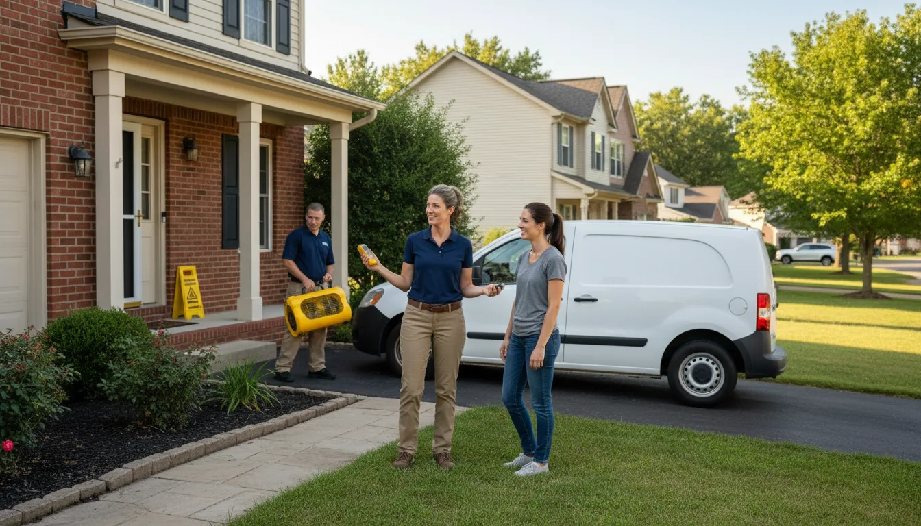 Residential water damage restoration in Manassas Park, VA
